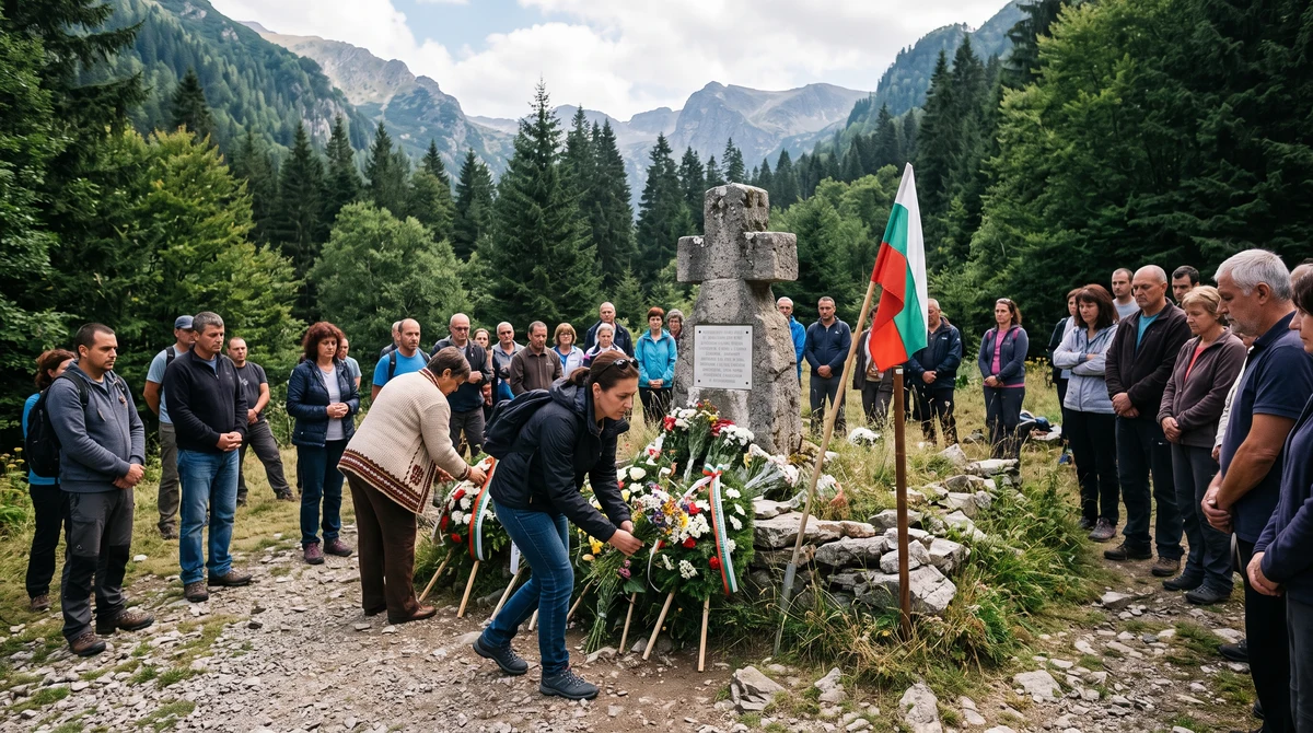 Поклонение с венци и цветя пред мемориала „Илинден“ в местността Предел край Разлог